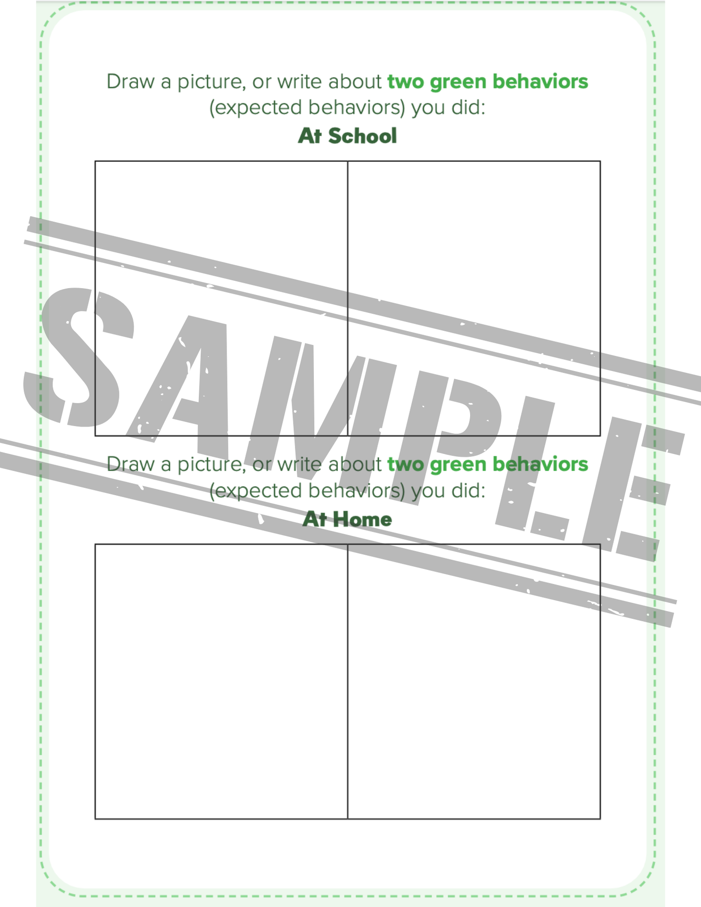 Green and Red Behavior Package